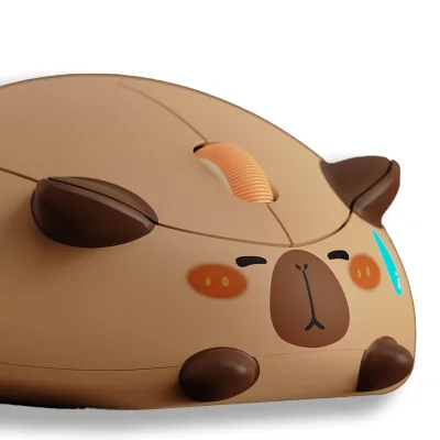 Akko Kapibara Miška / Brezžična Miška Brown / Bluetooth / 2.4GHz