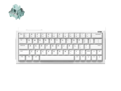 IQUNIX EZ63 Magnetno Stikalo Gaming HE Keyboard Bela / Magnetic Jade Gaming Switch