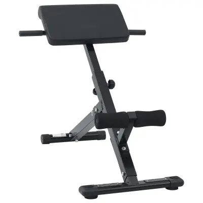 vidaXL Hiperextenzijska klop 120 kg Zložljiva in Nastavljiva Jeklena