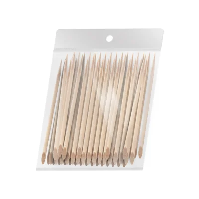 100 enot. Lesene palčke za obnohtno kožico za manikuro 11,5 cm OCHO NAILS