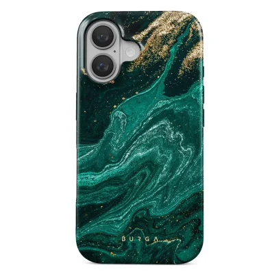 Samsung, Smaragdno ohišje za iPhone 16 Tough Rigid Double Layer, Turkizna