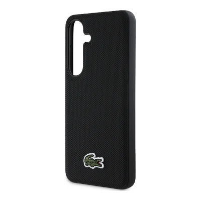 Samsung, Magnetno ohišje za Galaxy S25 Piqué Lacoste z varnim zapenjanjem, ?rna