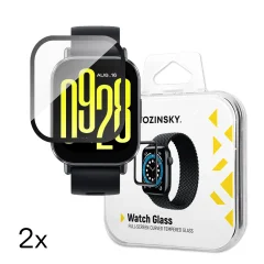 Wozinsky Popolno lepljeno kaljeno steklo za Xiaomi Redmi Watch 5 Active - 2 paketa