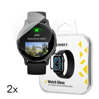 Komplet kaljenega stekla Wozinsky Full Glue za Garmin Vivoactive 5 (2 kosa)