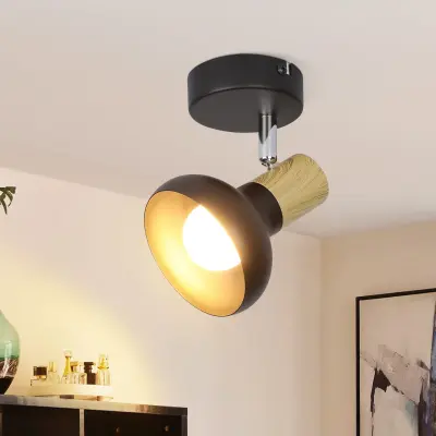 NETTLIFE Vintage stropna svetilka E14 Industrijska železna senčnika z vrtljivo svetilko za spalnico, hodnik, dnevno sobo