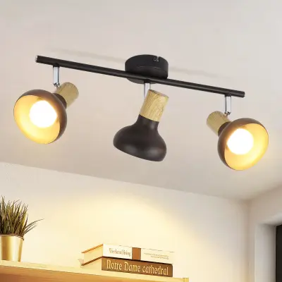 NETTLIFE stropna svetilka s 3 plameni E14, vintage nastavljiva stropna svetilka za hodnik, dnevno sobo