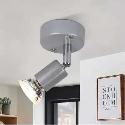 NETTLIFE Nastavljiva LED stropna svetilka GU10 1 žarnica Stropni reflektorji Industrijska dnevna soba