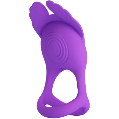 PRETTY LOVE - SILAS VIBRANT PENIS RING 7 VIBRATIONS VIJOLIČEN SILIKON