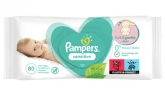 Hipoalergijske Vlažilne Robčke Pampers Sensitive, Embalaža 80 Kosov