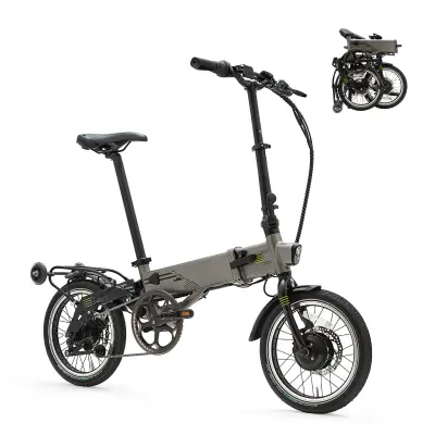 Zložljivo električno kolo Supra 4.0+ Titanium Grey | 16” | Domet 90 km