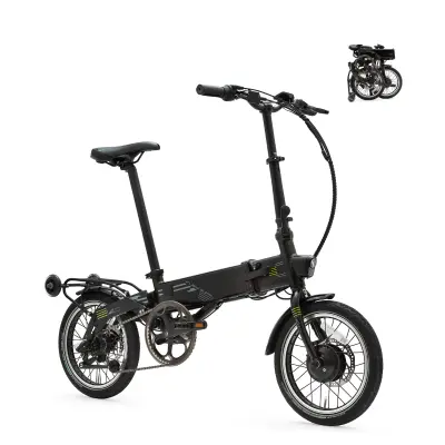 Zložljivo električno kolo Supra 4.0 Black Lime | 16" kolesa | 70 km dosega