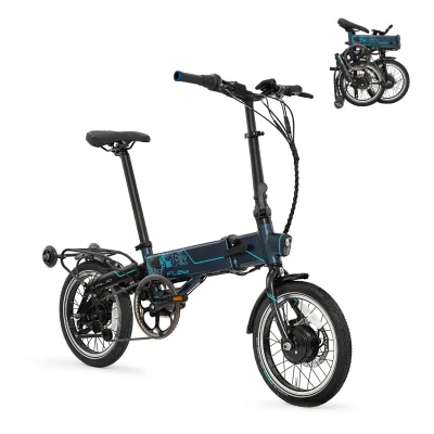 Zložljivo električno kolo Supra 4.0+ Tech Navy | 16" kolesa | 90 km dosega