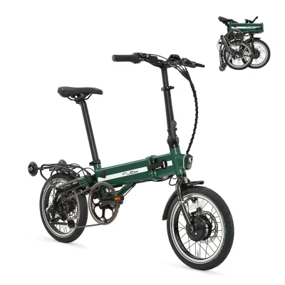 Supra 4.0 British Green zložljivo električno kolo | 16" | Domet 70 km