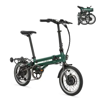 Supra 4.0 British Green zložljivo električno kolo | 16" | Domet 70 km