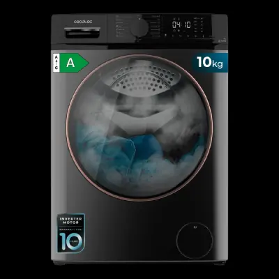 CECOTEC 01931 - Pralni stroj Bolero DressCode 10610 Inverter Steel A
