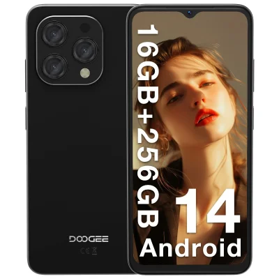 DOOGEE N55 pro 16 + 256 GB dvojnica kartic za SIM, črna