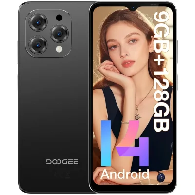 DOOGEE N55 9 + 128 GB dvojiška kartica, črna