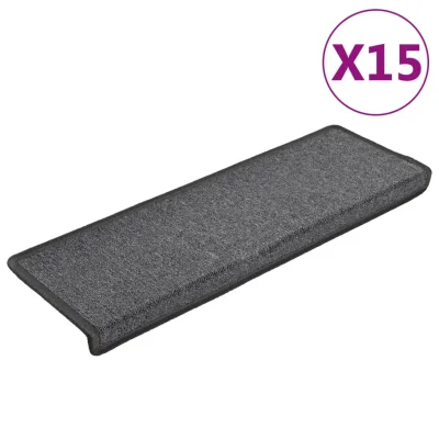 Preproga, Ruge za stopnice 15 kosov 65x21x4 cm temno sive