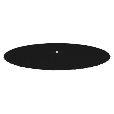 Skakalna podloga iz blaga črna za 3,05 m okrogel trampolin