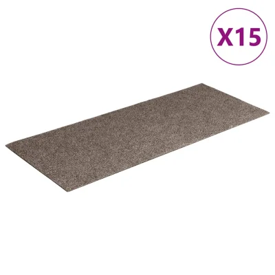 Samolepilne Preproga, Ruge za stopnice 15 kosov 60x25 cm krem