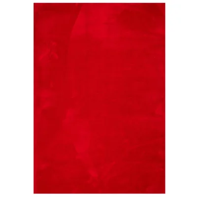 Preproga, Rug s kratkimi vlakni mehka pralna rdeča 140x200 cm