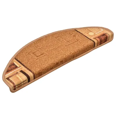 Samolepilne Preproga, Ruge za stopnice 15 kosov bež 65x21x4 cm