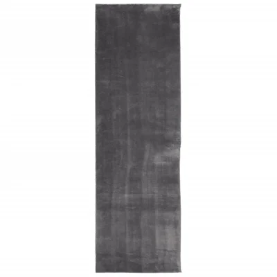 Preproga, Rug s kratkimi vlakni pralna antracit 80x250 cm