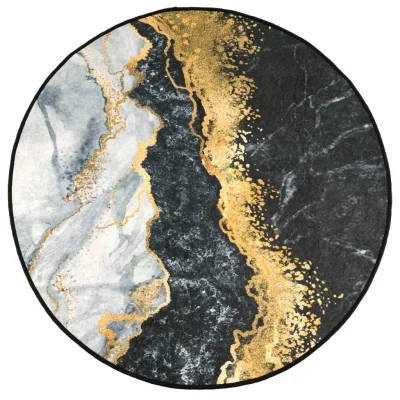 Preproga, Rug pralna večbarvna Ø 120 cm protizdrsna