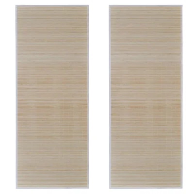 Pravokotne Preproga, Ruge iz naravnega bambusa 2 kosa 120x180 cm