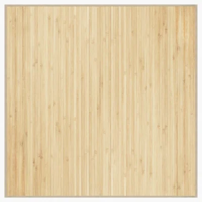 Preproga, Rug kvadratna svetlo naravna 100x100 cm bambus