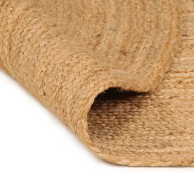 Preproga, Rug iz pletene jute 240 cm okrogla