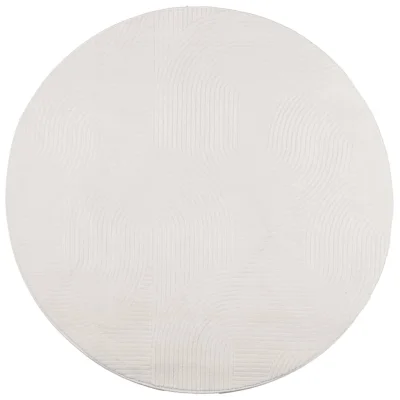 Preproga, Rug IZA skandinavski videz krem Ø 80 cm