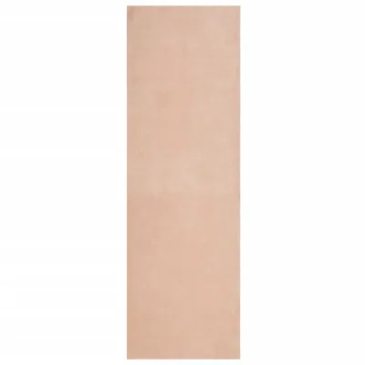 Preproga, Rug kratka vlakna mehka in pralna rožnata 80x250 cm