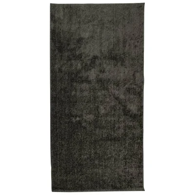 Preproga, Rug visoka vlakna sijoč videz antracitna 100x200 cm