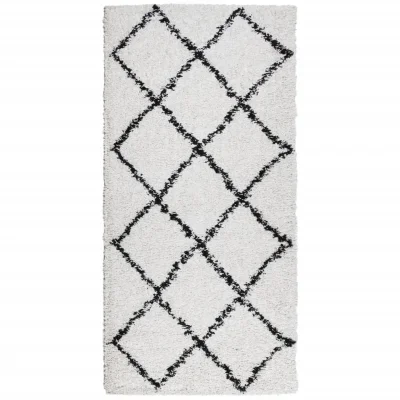 Košata Preproga, Rug moderna krem in črna 100x200 cm