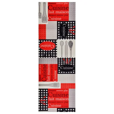 Kuhinjska Preproga, Rug pralna z napisom Cuisine 60x300 cm