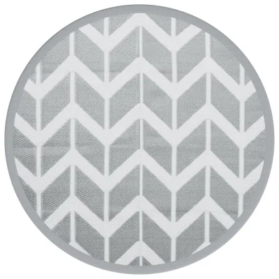 Zunanja Preproga, Rug siva Ø160 cm PP