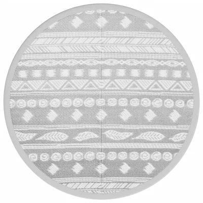 Zunanja Preproga, Rug siva Ø120 cm PP