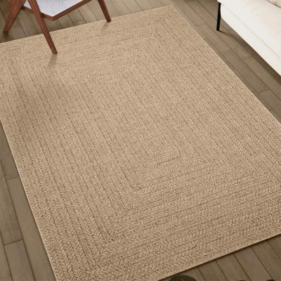 Rug, Preproga Bež 80x250 cm Juta videz Notranje in zunanje