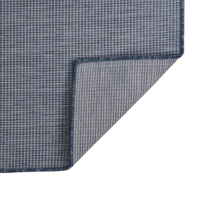 Zunanja Preproga, Rug ploščato tkanje 80x250 cm modra
