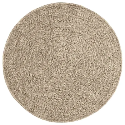 Rug, Preproga Beige Ø 90 cm Juta videz Notranje in zunanje