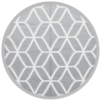 Zunanja Preproga, Rug siva Ø120 cm PP