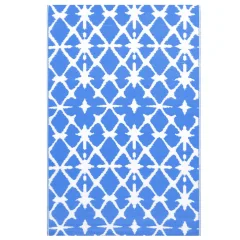 Zunanja Preproga, Rug modra in bela 160x230 cm PP