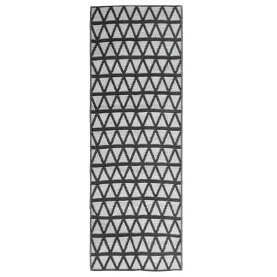 Zunanja Preproga, Rug črna 80x250 cm PP