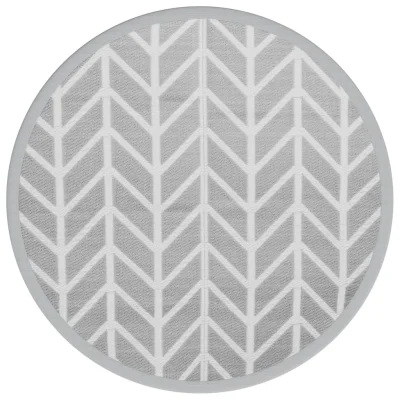 Zunanja Preproga, Rug siva Ø160 cm PP