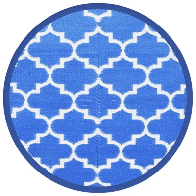 Zunanja Preproga, Rug Modra Ø120 cm PP