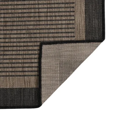 Zunanja Preproga, Rug ploščato tkanje 140x200 cm temno rjava