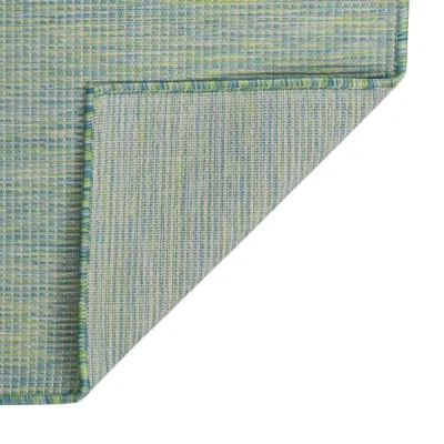 Zunanja Preproga, Rug ploščato tkanje 140x200 cm turkizna