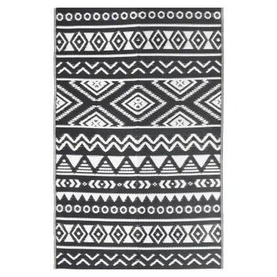 Zunanja Preproga, Rug črna 140x200 cm PP