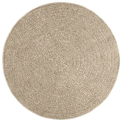 Rug, Preproga Beige Ø 120 cm Juta videz Notranji in zunanji
